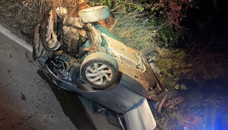 Jovem morre em capotamento na Rodovia do Calçado, em Perdigão (MG)