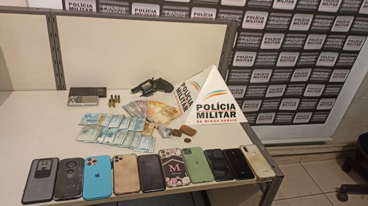 Polícia Militar prendeu autores de extorsão mediante sequestro, posse ilegal de arma de fogo e tráfico de drogas