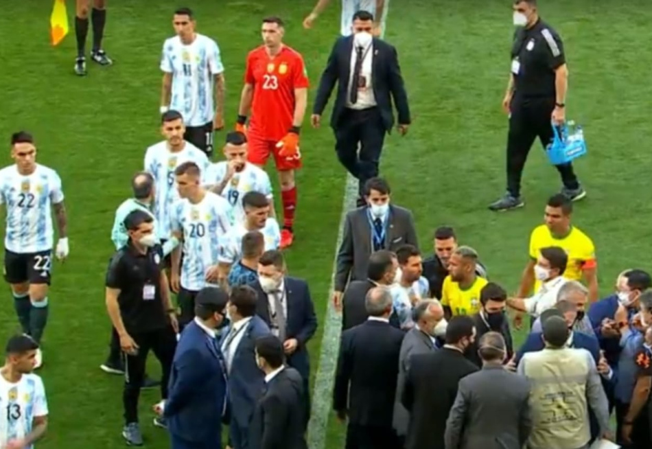 Jogo entre Brasil e Argentina é paralisado pela Anvisa