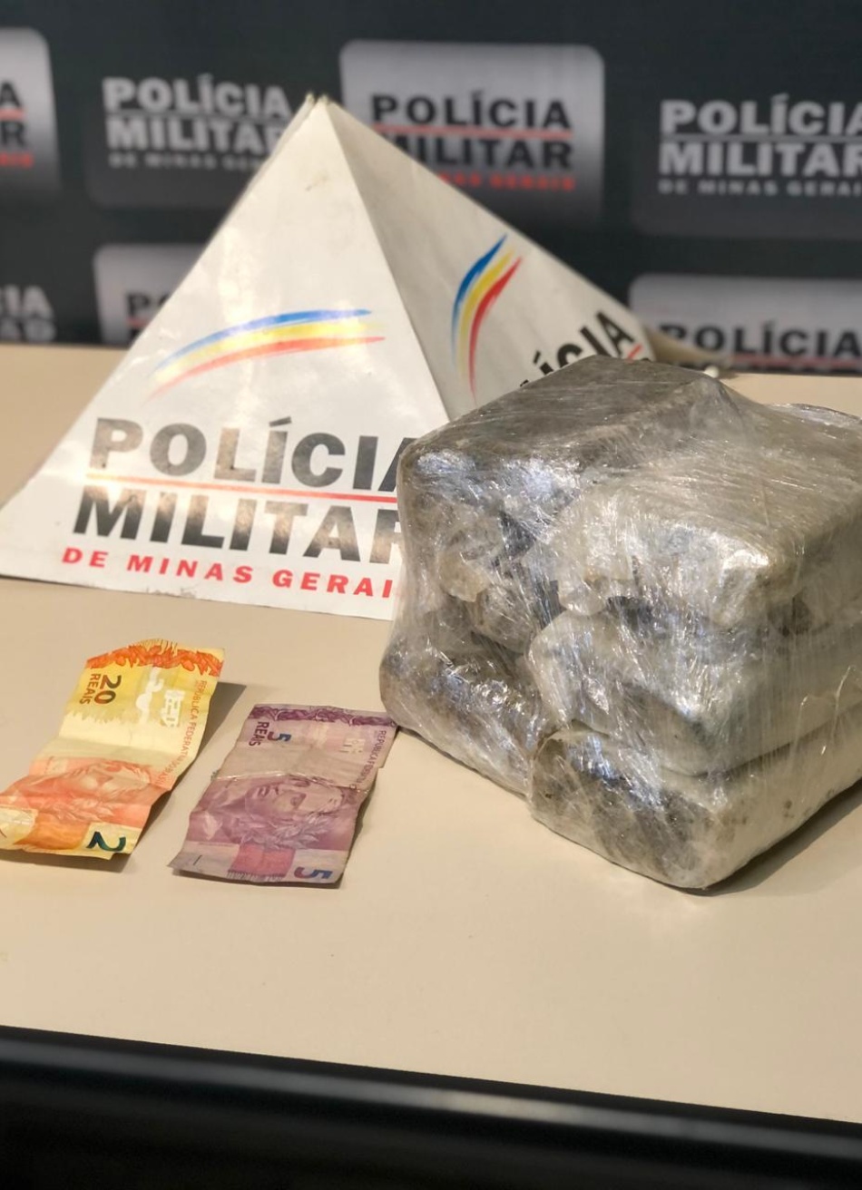 Durante operação de combate a explosões de caixas eletrônicos, polícia apreende seis tabletes de maconha