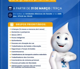 Pará de Minas realiza Dia D de vacinação contra a gripe neste sábado (11)