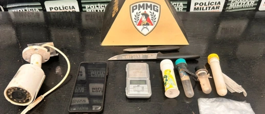 PM prende suspeito por tráfico de drogas.
