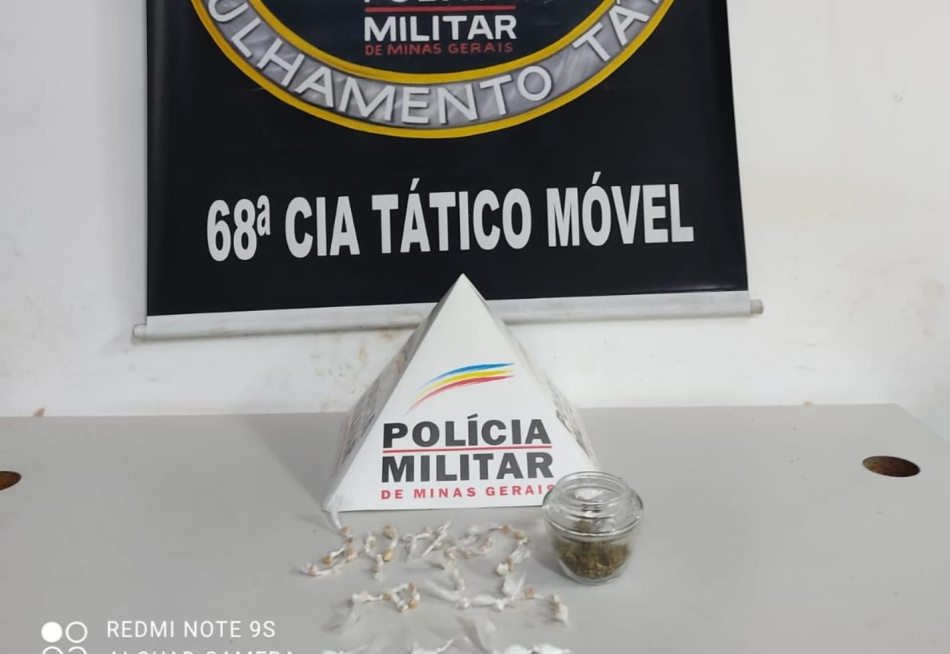 Polícia Militar apreendeu adolescente com drogas em Nova Serrana