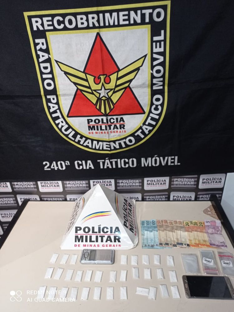Homem é preso em Divinópolis acusado de tráfico de drogas