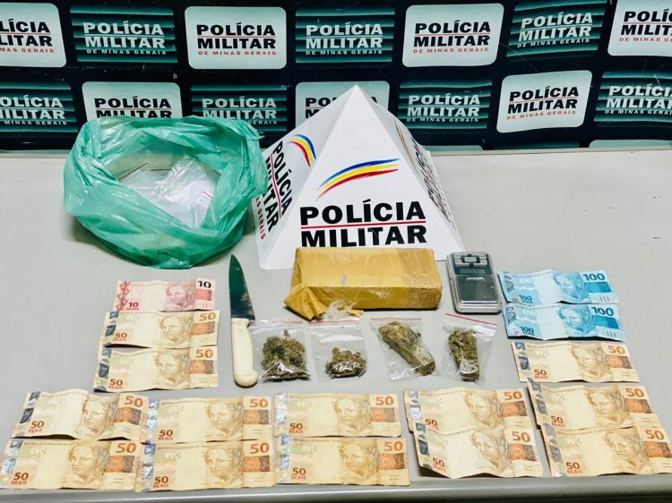 Casal é preso em Pará de Minas por tráfico de drogas