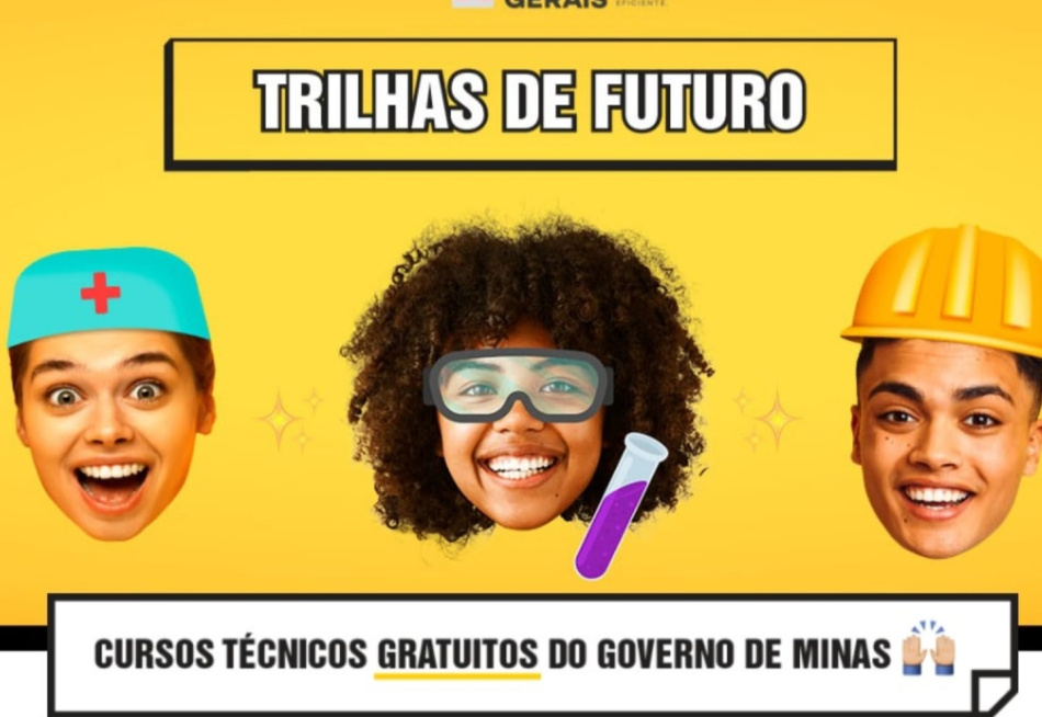 Projeto Trilhas de Futuro abre inscrições para cursos técnicos gratuitos voltados aos jovens mineiros
