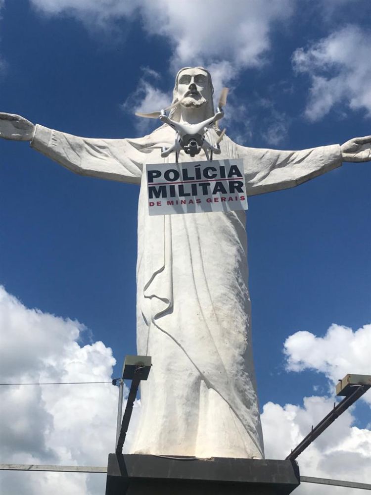 Polícia Militar utiliza drone durante Operação Natalina em Pará de Minas