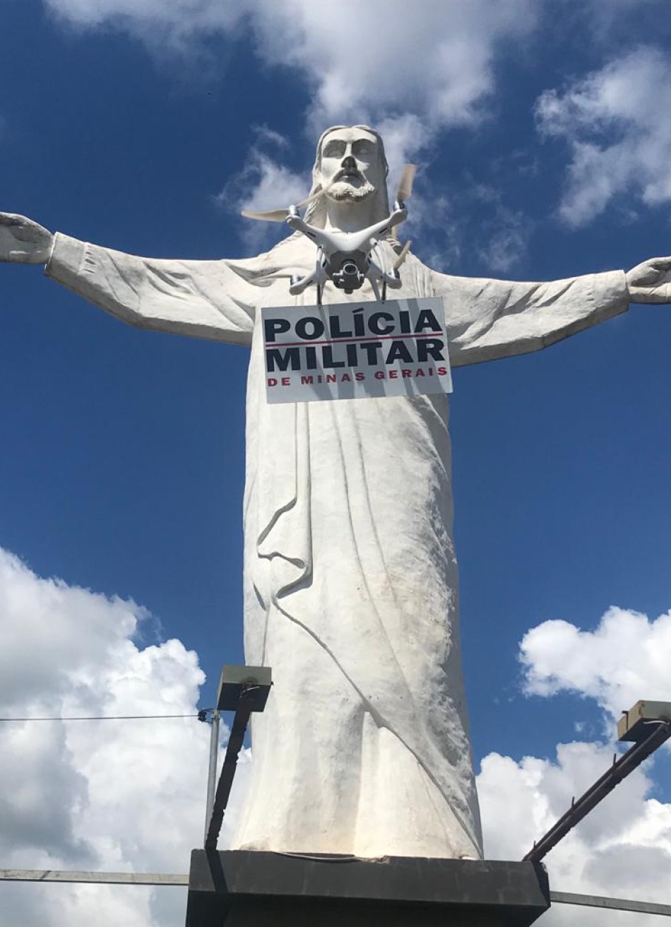 Polícia Militar utiliza drone durante Operação Natalina em Pará de Minas