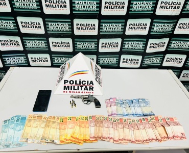 Em rápida ação PM prende suspeitos de cometerem roubo a estabelecimento comercial no bairro Novo Horizonte.