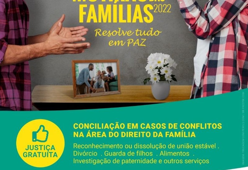 Defensoria Pública de Minas Gerais segue com as inscrições abertas para o Mutirão das Famílias 2022
