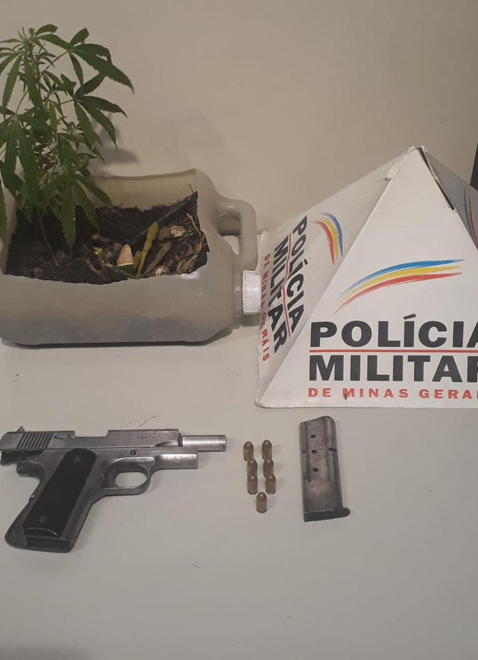 Dupla é presa em Divinópolis por porte ilegal de arma de fogo e tráfico de drogas