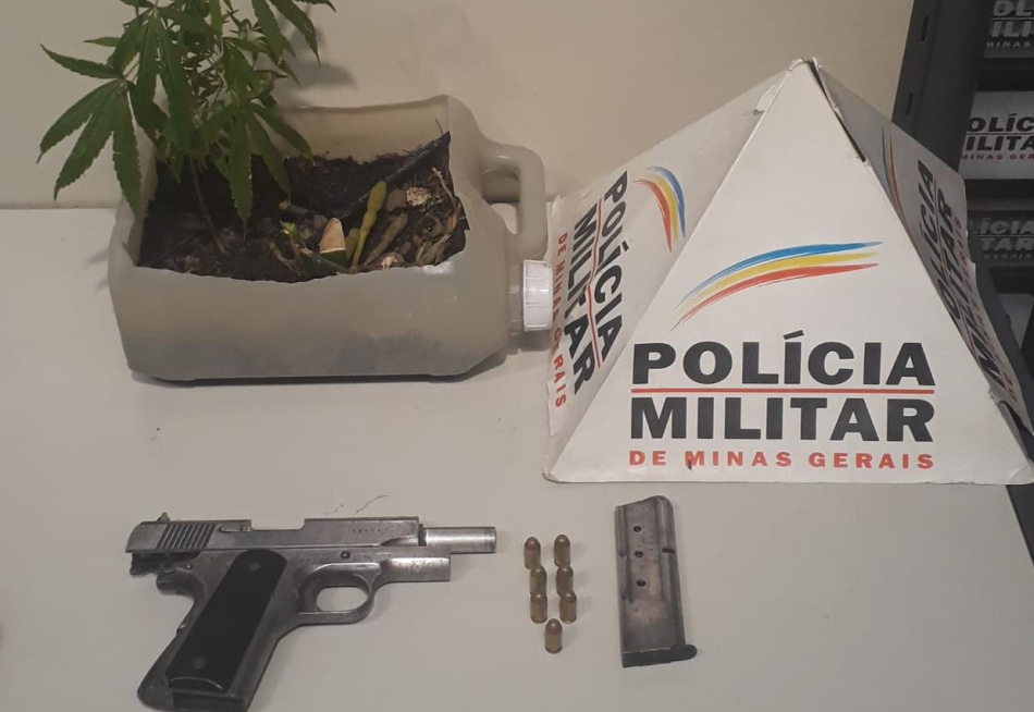 Dupla é presa em Divinópolis por porte ilegal de arma de fogo e tráfico de drogas