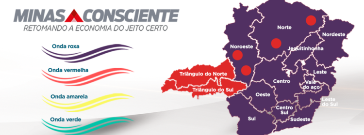 Estado mantém avanço da macro Triângulo do Sul e de três microrregiões para a Onda Vermelha na próxima segunda-feira