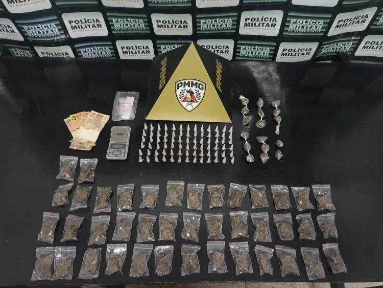 Polícia Militar prende suspeito em regime condicional  por tráfico de drogas