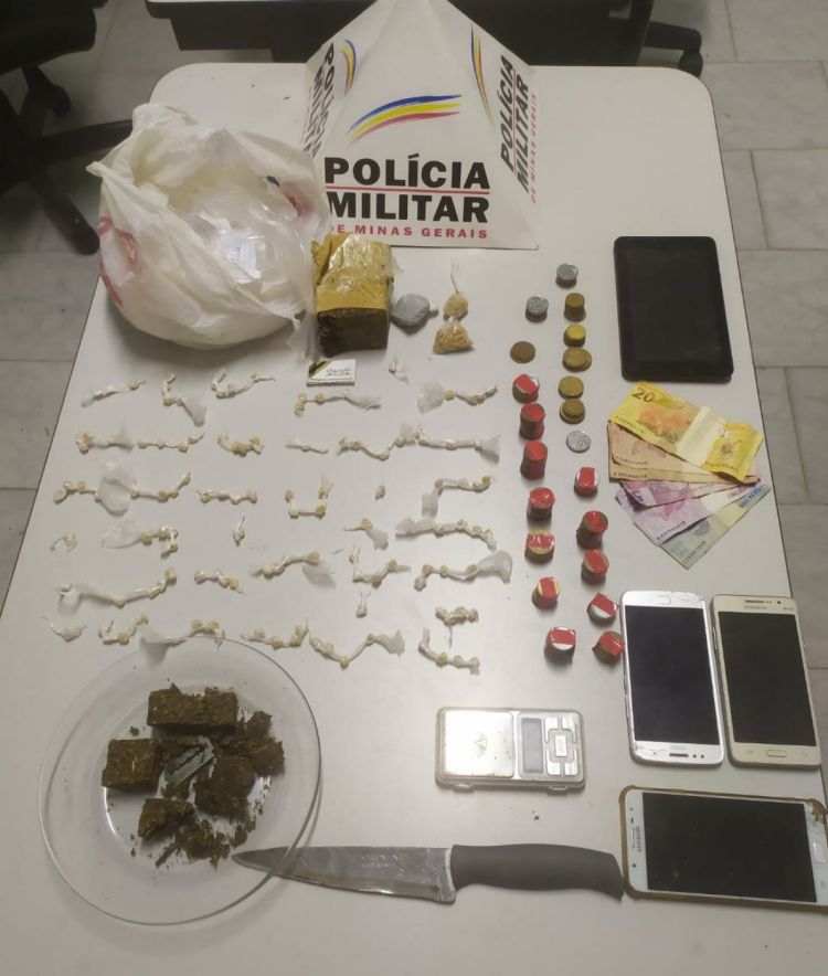 Polícia Militar prende cinco pessoas em Igaratinga por tráfico de drogas