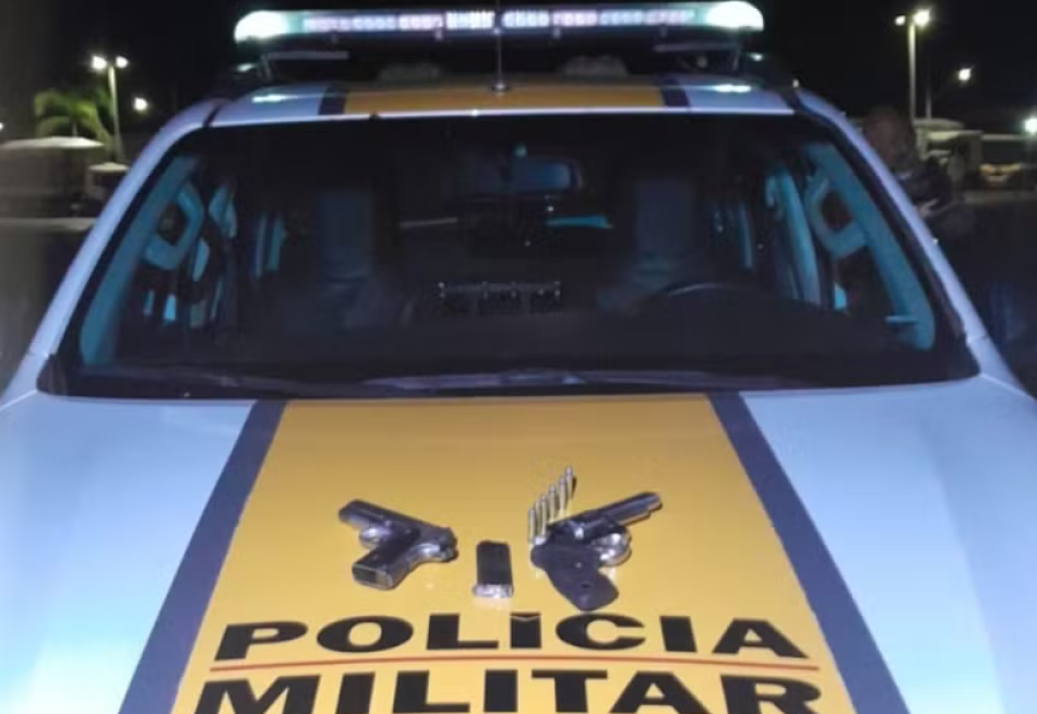 Homem é preso com armas em carro de aplicativo na BR-352