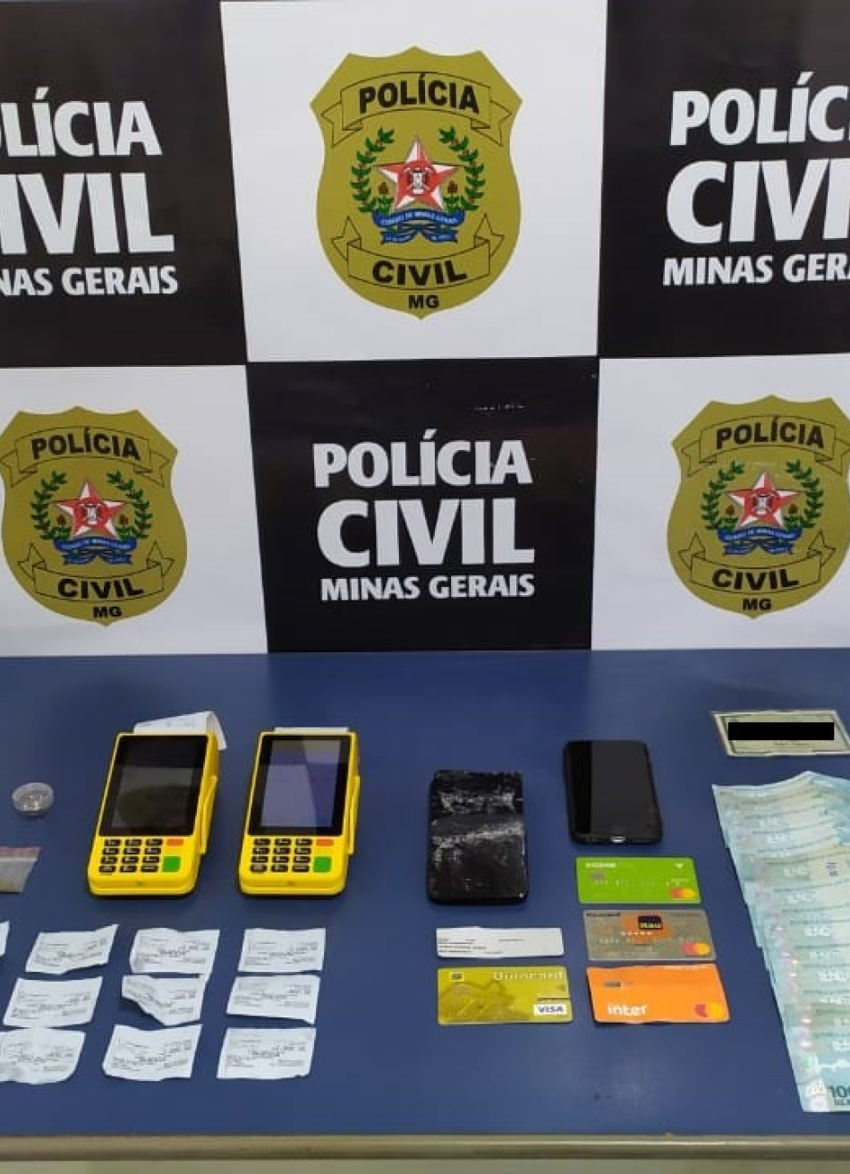 Suspeitos de aplicarem golpes com cartões de crédito em Campo Belo são presos pela Polícia Civil
