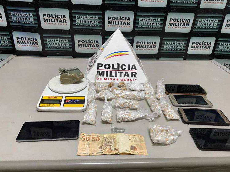 Polícia Militar apreende 650 pedras de crack e uma porção de cocaína no bairro Coração de Jesus