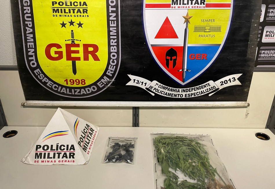 Adolescente é apreendido em Divinópolis com três pés de maconha