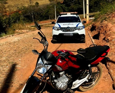 Polícia Militar recupera motocicleta furtada em Conceição do Pará