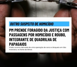 PM prende foragido da Justiça com passagens por homicídio e roubo