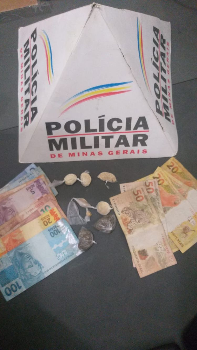 Polícia Militar apreende quatro menores e prende um adulto em Bom Despacho acusados de tráfico de drogas