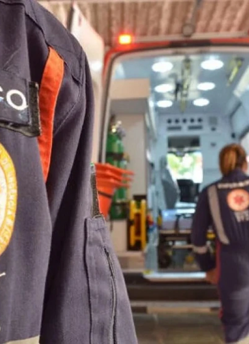 Acidente de moto deixa homem inconsciente no Santos  Dumont