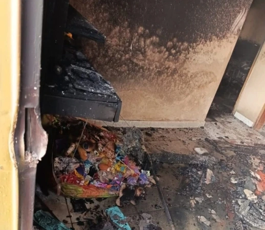 Incêndio destrói residência no bairro Bela Vista, em Formiga