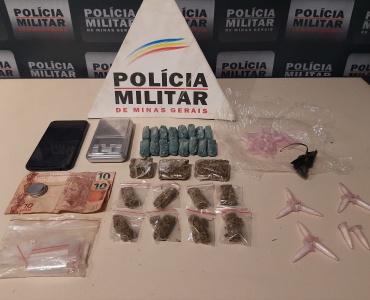Polícia Militar prende em Divinópolis rapaz acusado de tráfico de drogas
