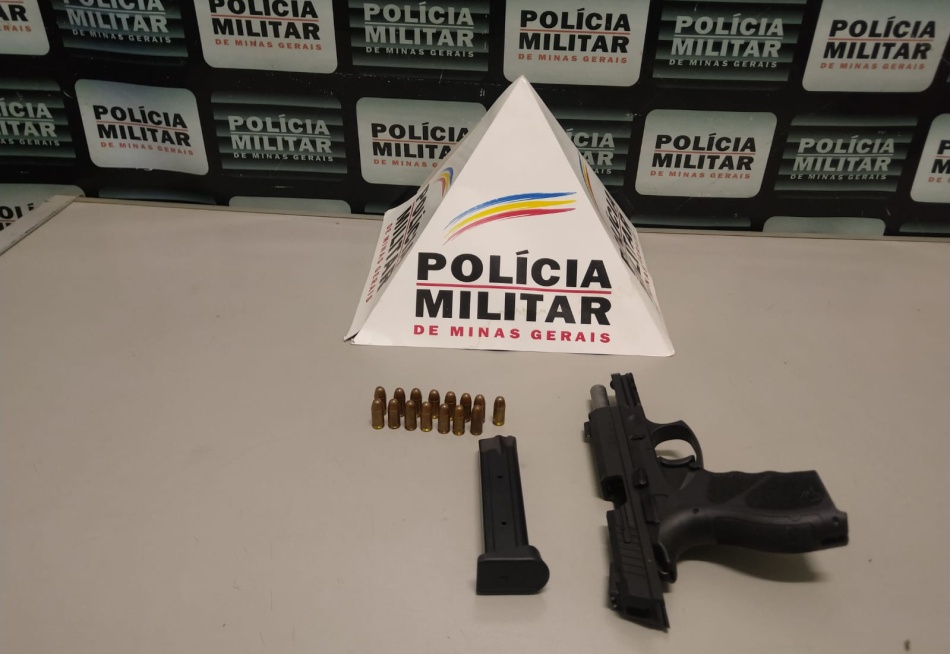 Homem é preso no bairro São Pedro com uma pistola .380 e 15 cartuchos