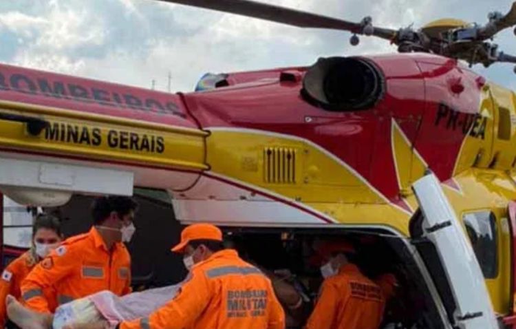 Homem fratura a coluna cervical após pular em uma piscina em Mateus Leme