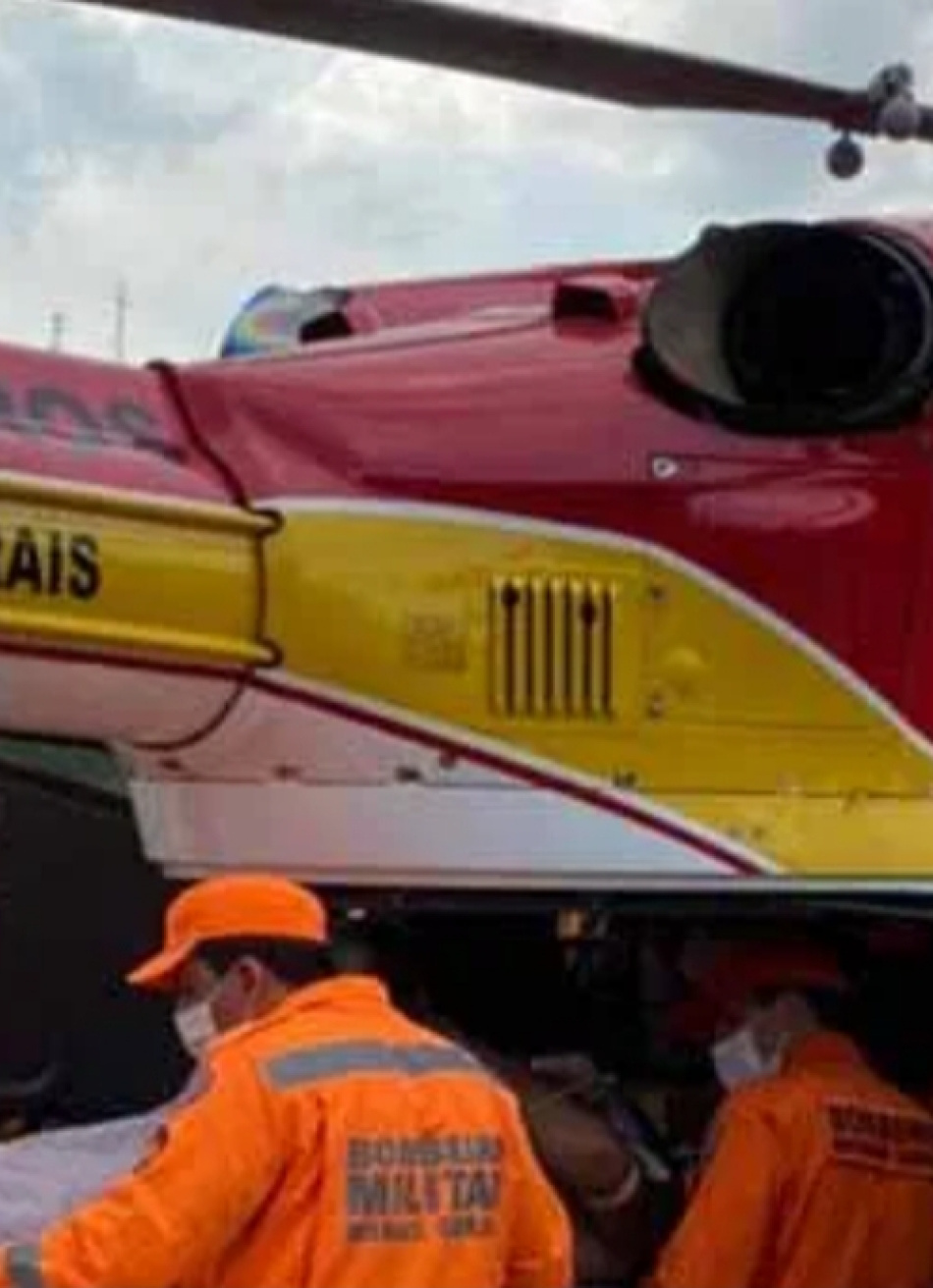 Homem fratura a coluna cervical após pular em uma piscina em Mateus Leme