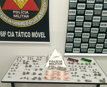 NOVA SERRANA/MG – Polícia Militar prende suspeito e apreende expressiva quantidade de substância entorpecente