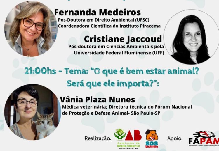 Fapam promove nesta quinta-feira seminário que vai tratar do "Direito e bem-estar animal"