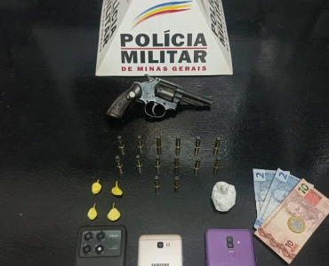 Pará de Minas – Dois homens são presos por suspeita de tráfico de drogas e posse ilegal de arma