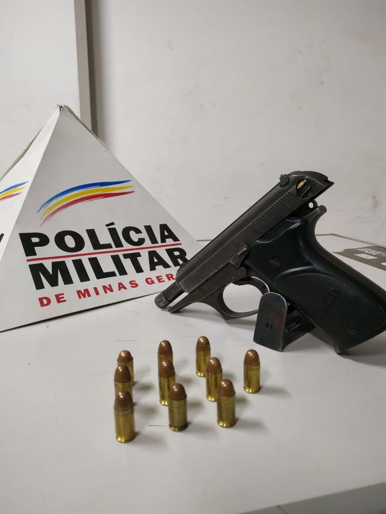 Homem é preso em Nova Serrana com um revólver calibre .380