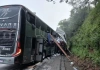 Acidente entre ônibus e carreta deixa um morto e vários feridos na BR-381, em Carmópolis de Minas