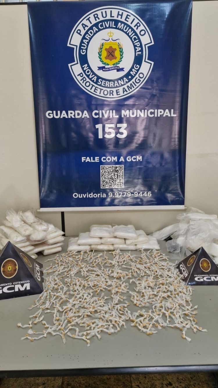 Guarda Civil Municipal apreende mais de mil porções de substância análoga ao crack no Mont Serrat