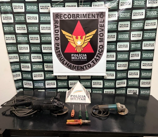 PM recupera ferramentas furtadas de oficina em Pará de Minas