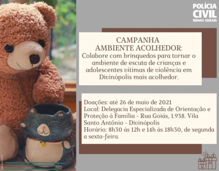 PCMG lançou campanha para a arrecadação de brinquedos em Divinópolis e região