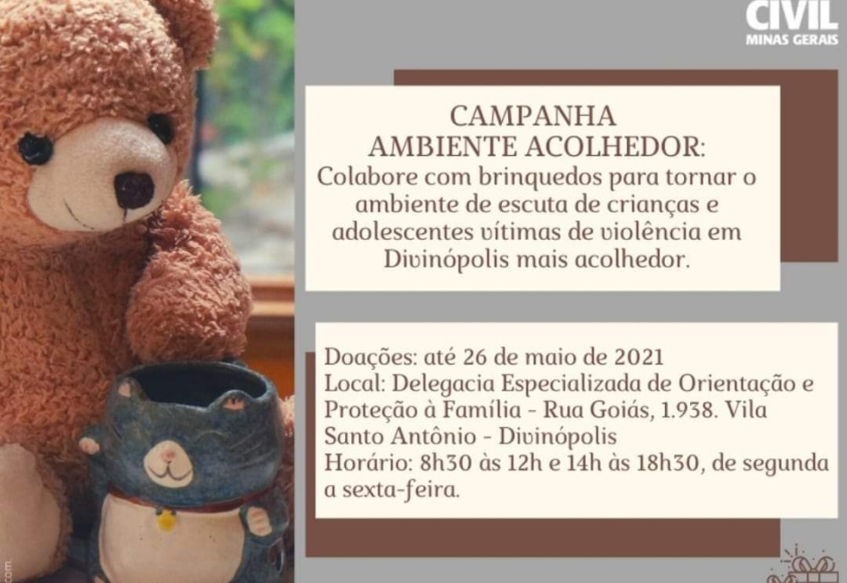 PCMG lançou campanha para a arrecadação de brinquedos em Divinópolis e região