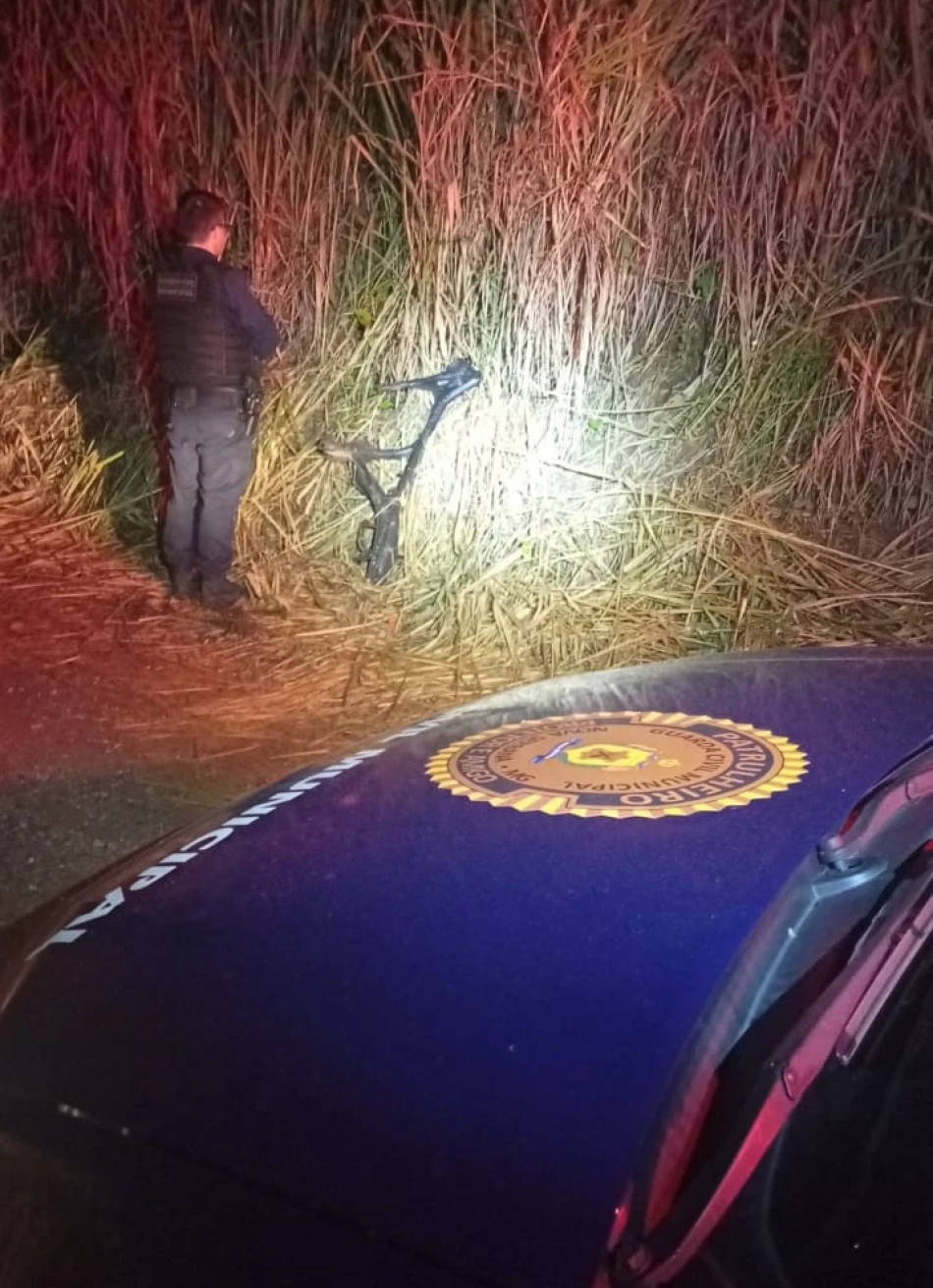 Chassi de moto furtada é encontrada em Nova Serrana