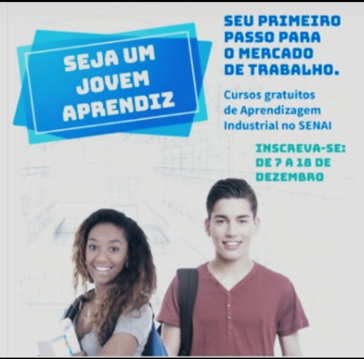 Senai abre vagas para Aprendizagem Industrial e Jovem Aprendiz