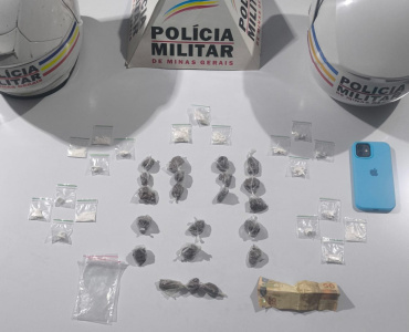 Homem é preso suspeito por tráfico de drogas em Pitangui/MG