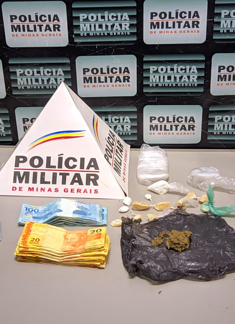 Através de denúncia, Polícia Militar prende homem no bairro JK acusado de tráfico de drogas