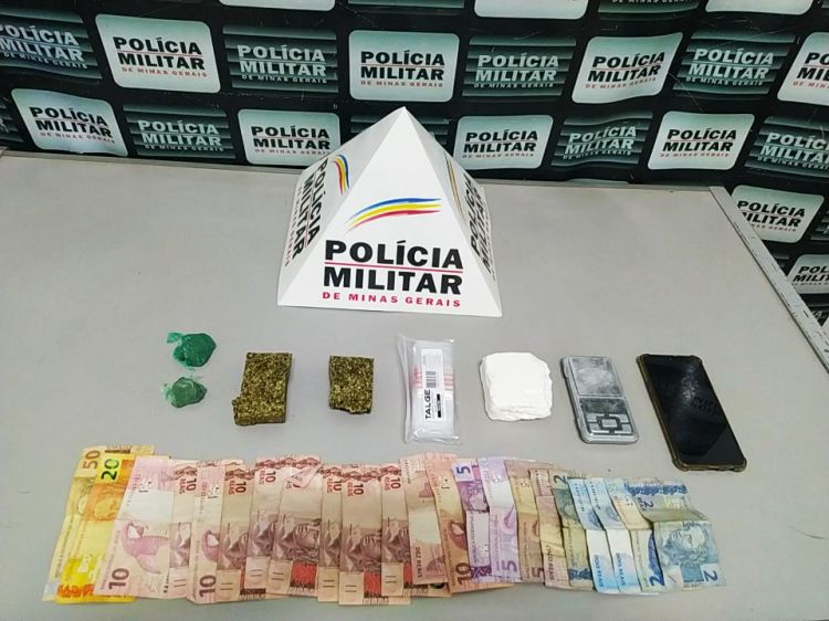 Rapaz é preso no bairro Grão Pará acusado de tráfico de drogas