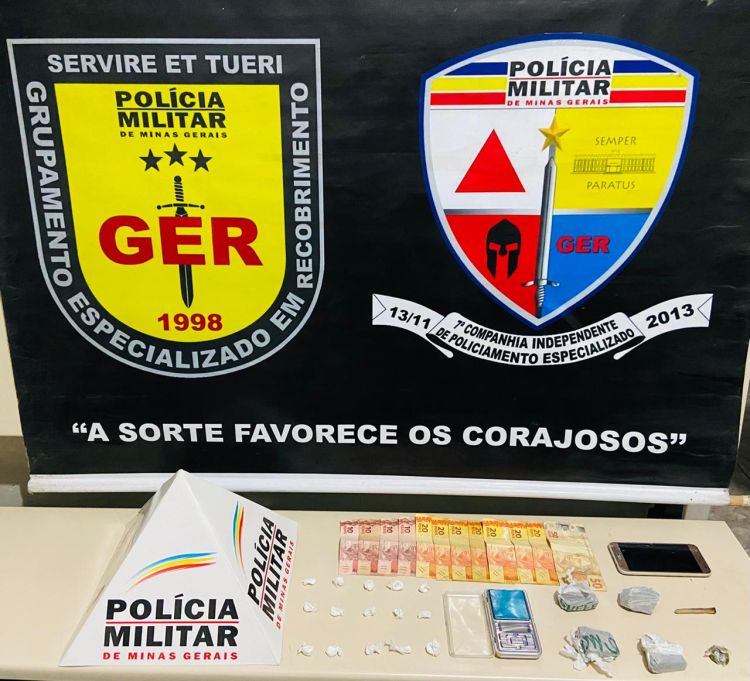 Rapaz de 21 anos é preso em Itaúna por tráfico de drogas
