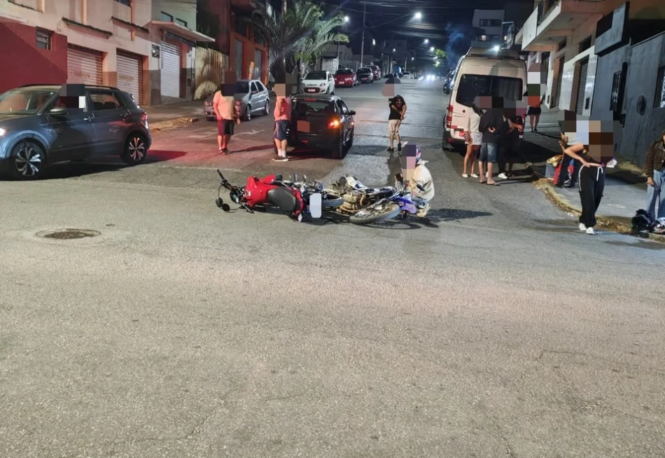 Acidente com vítimas é registrado no bairro Nossa Senhora de Fátima, em Pará de Minas