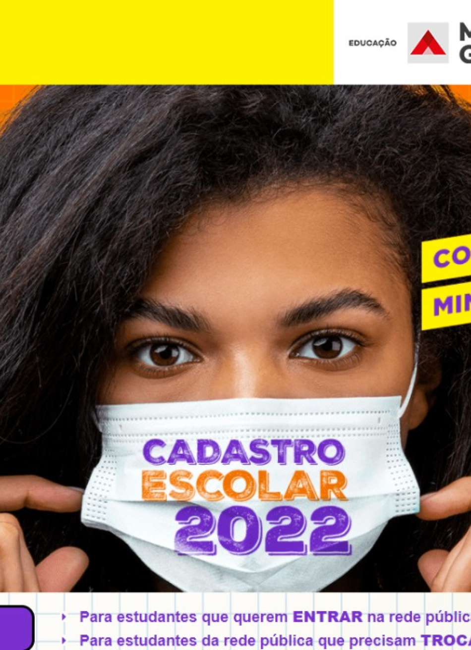 Termina nesta sexta-feira o prazo para garantir vaga na rede pública de ensino de Minas Gerais em 2022