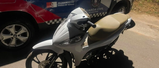 Guarda Civil Municipal recupera motocicleta furtada e prende suspeito no Recanto da Lagoa